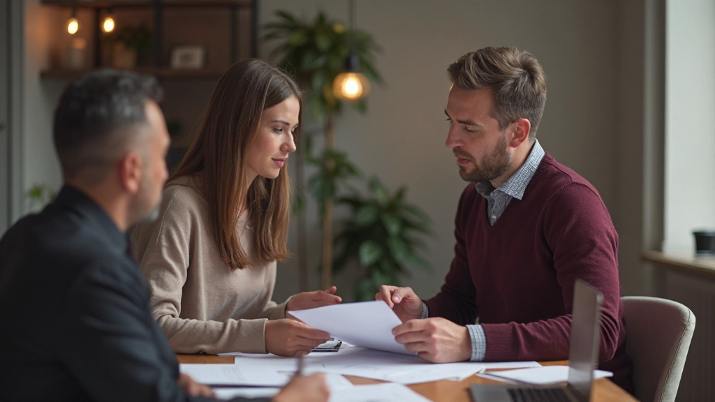 Профессиональный финансовый советник обсуждает инвестиционную стратегию с клиентом